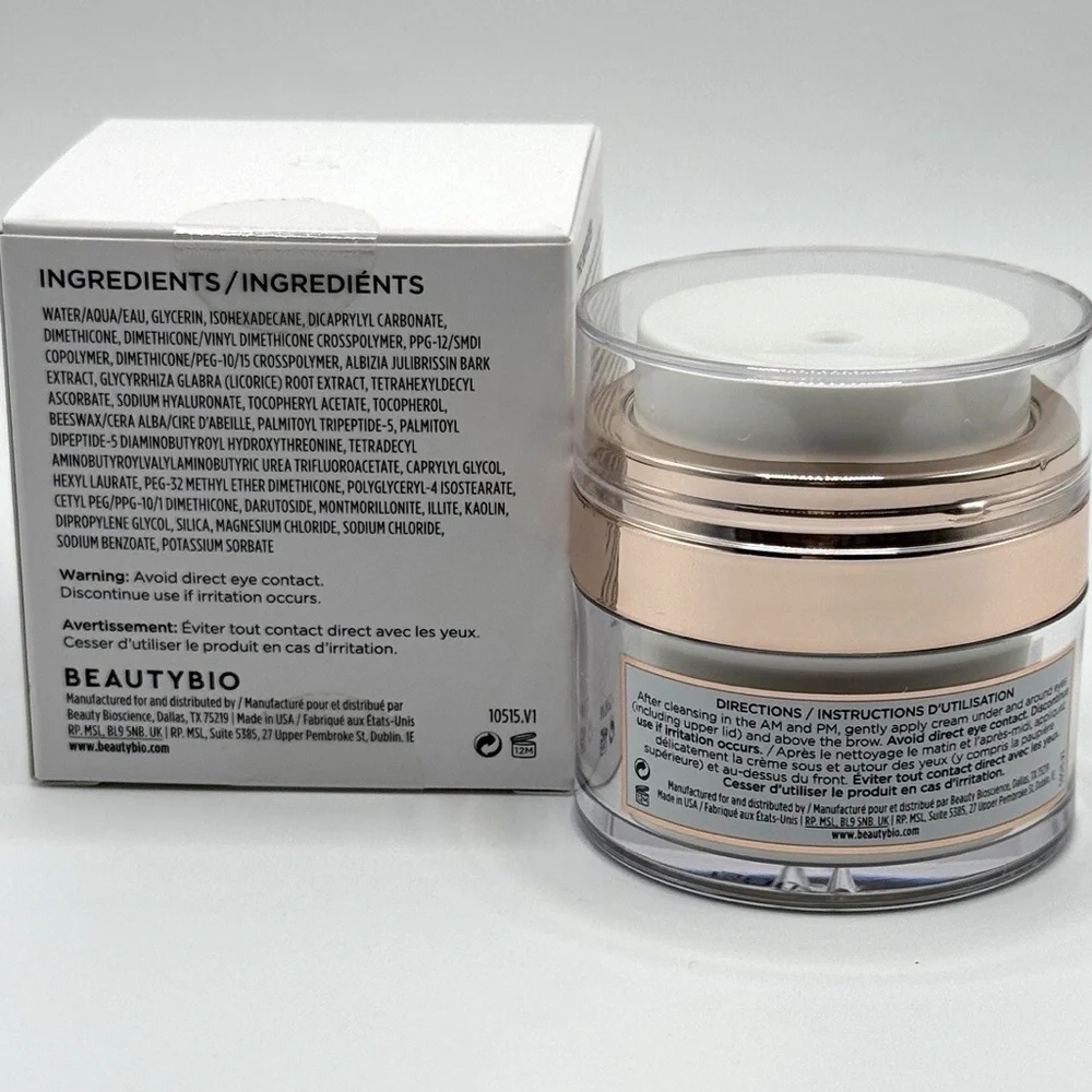 BEAUTYBIO “The Beholder” Lid-Lifting Eye Cream Tightening & Brightening 0.5oz 🎀